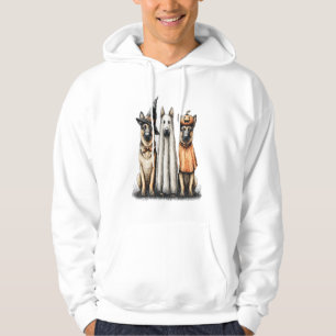 Halloween Ghost German Shepherd Dog Hoodie