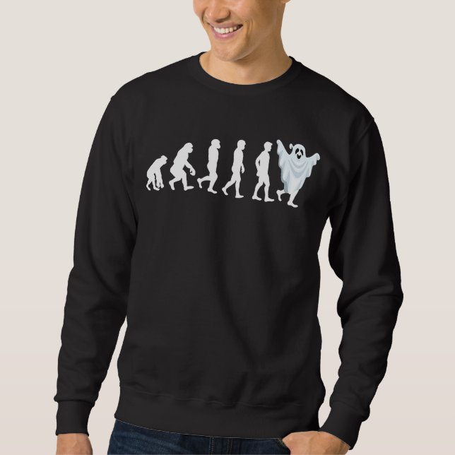 Halloween Ghost  Ghost Evolution  Costume Scary Sweatshirt (Front)