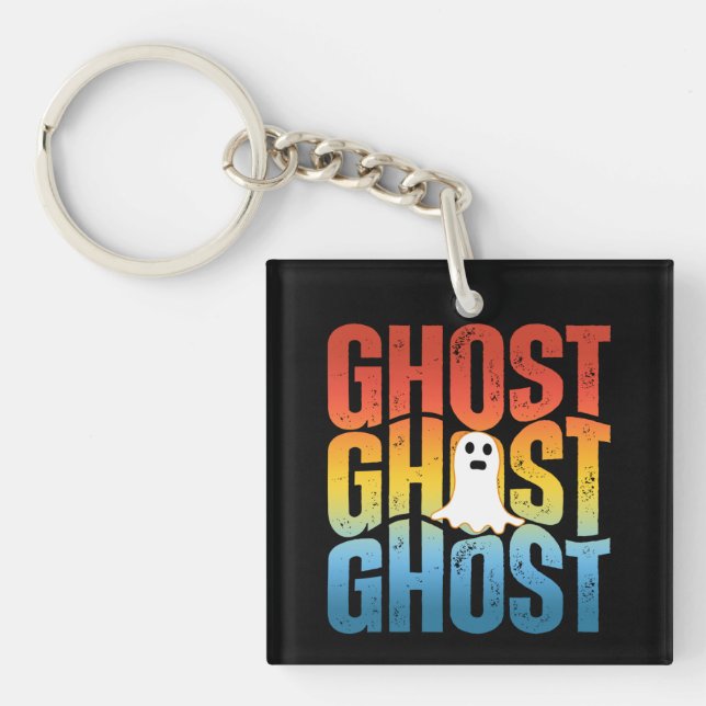HALLOWEEN GHOST GHOST GHOST KEY RING (Front)
