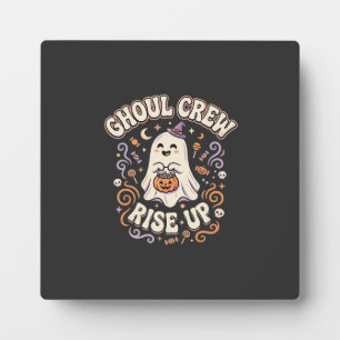 Halloween Ghost Ghoul Squad Plaque