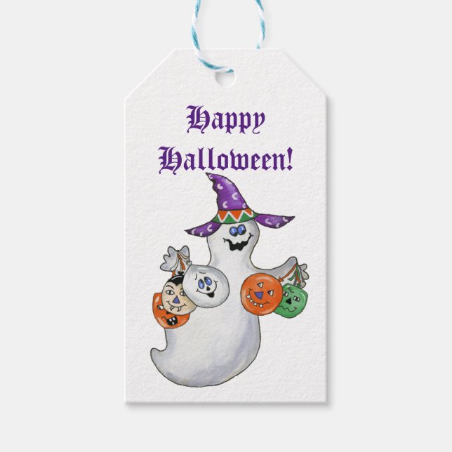 Halloween Ghost Gift Tags (Front)