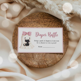 Halloween Ghost Girl Baby Shower Diaper Raffle Enclosure Card