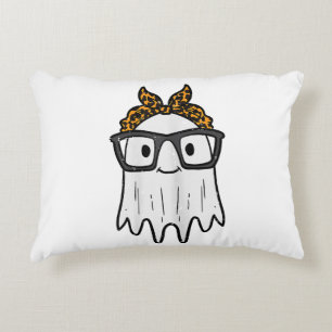 Halloween Ghost Glasses Cute Decorative Cushion