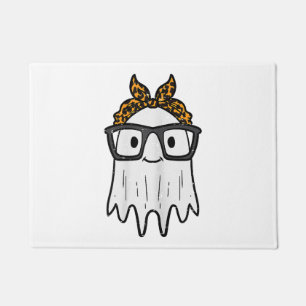 Halloween Ghost Glasses Cute Doormat
