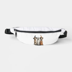Halloween Ghost Golden Retriever Dog Bum Bags