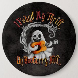 Halloween Ghost Guitar Booberry Hill 6 Cm Round Badge