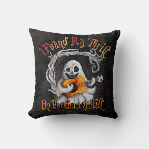 Halloween Ghost Guitar Booberry Hill Cushion