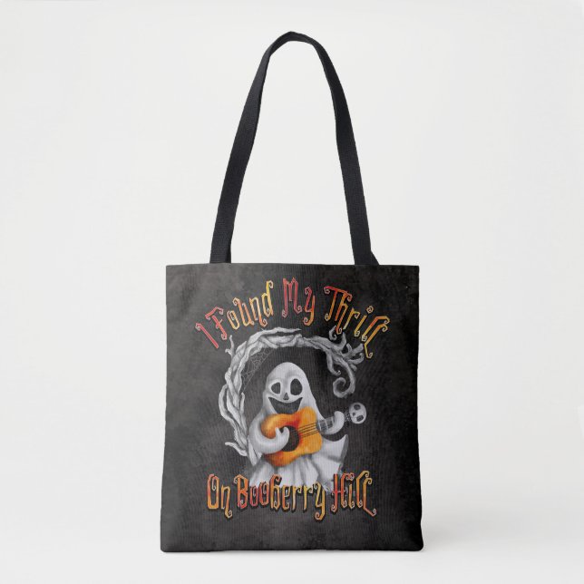 Halloween Ghost Guitar Booberry Hill  Tote Bag (Front)