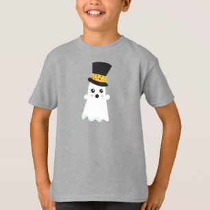 Halloween, Ghost, Hat, Boo, Trick Or Treat T-Shirt