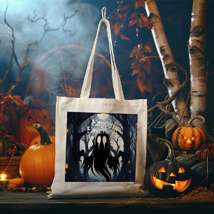 Halloween Ghost Haunted Forest Costume Party Tote Bag
