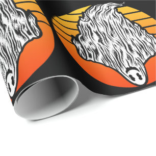 Halloween Ghost Have a Boo-tiful Retro Vintage Wrapping Paper