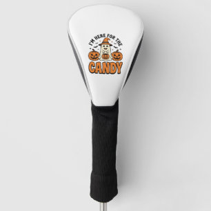 Halloween Ghost Here For The Candy Cute Vintage_1 Golf Head Cover