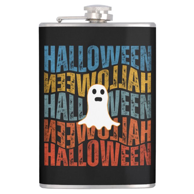 HALLOWEEN GHOST HIP FLASK (Front)