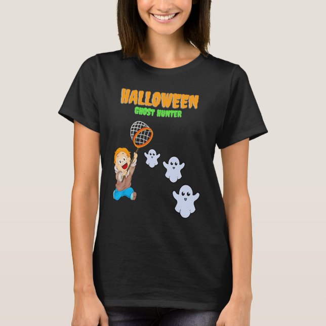 Halloween Ghost Hunter T-Shirt (Front)