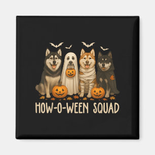 Halloween Ghost Husky Dog Mum Husky Lover Men Wome Magnet