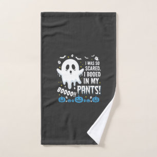 Halloween Ghost I Booed My Pants Design Hand Towel