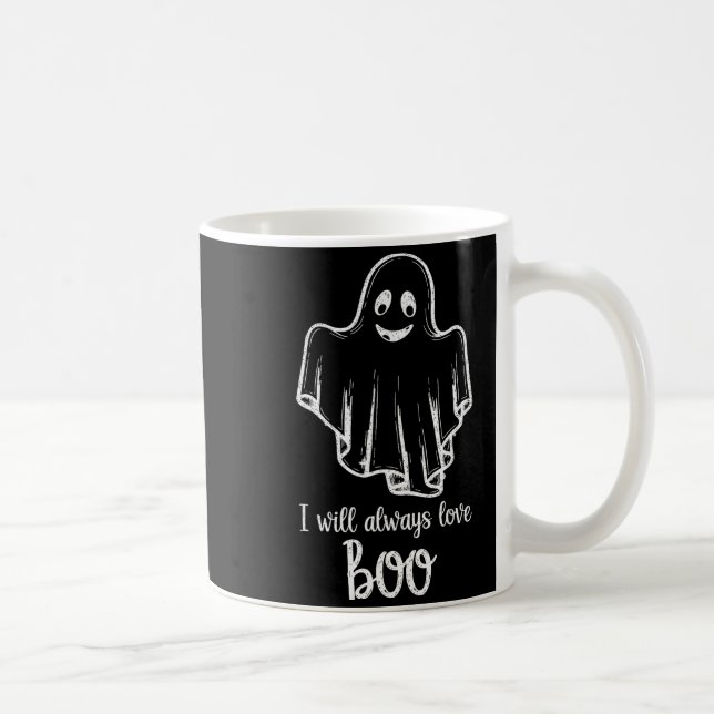 Halloween Ghost I Will Always Love Boo  Coffee Mug (Right)