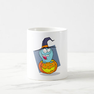 Halloween Ghost in Pumpkin Spooky Witch  Coffee Mug