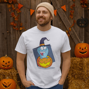 Halloween Ghost in Pumpkin Spooky Witch  T-Shirt