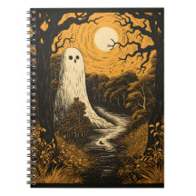 Halloween Ghost In The Forest, Creepy White Ghost 