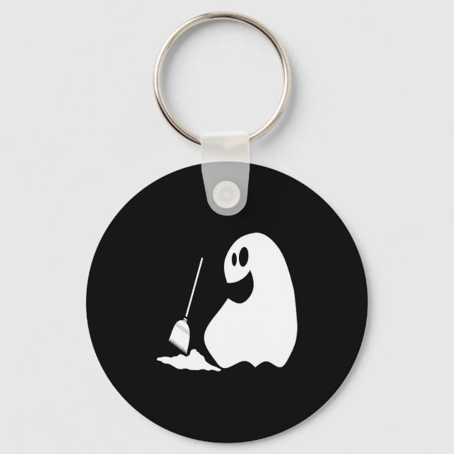 Halloween Ghost   Key Ring (Front)