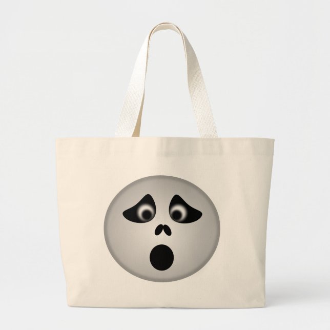 HALLOWEEN GHOST LARGE TOTE BAG (Front)