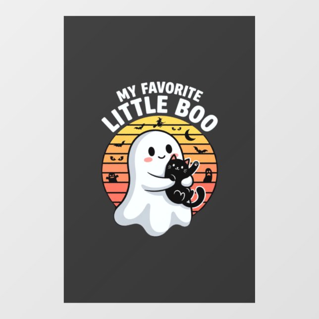 Halloween Ghost Little Boo Cat (Sheet)