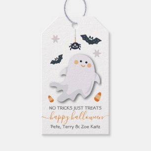 Halloween Ghost Little Boo Gift Tags