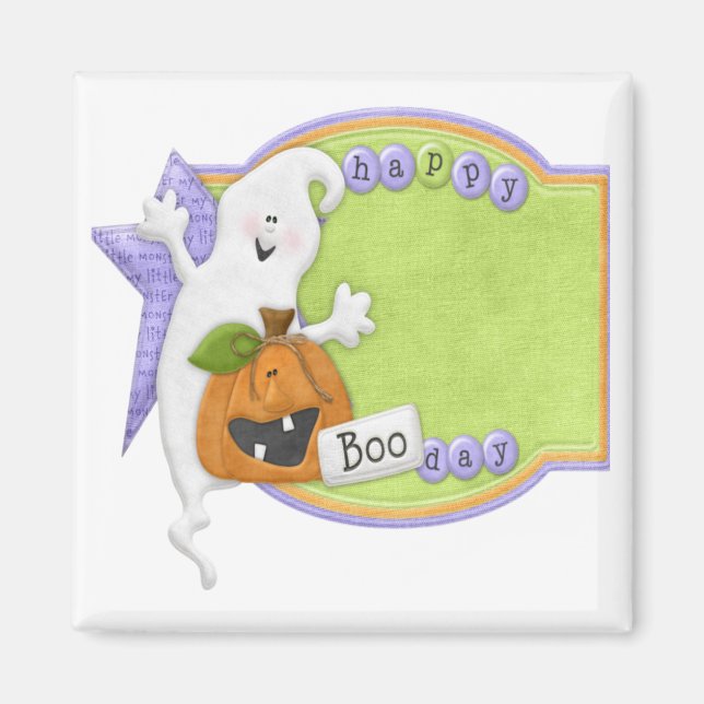 HALLOWEEN GHOST Locker Magnets, Refrigerator Magnet (Front)