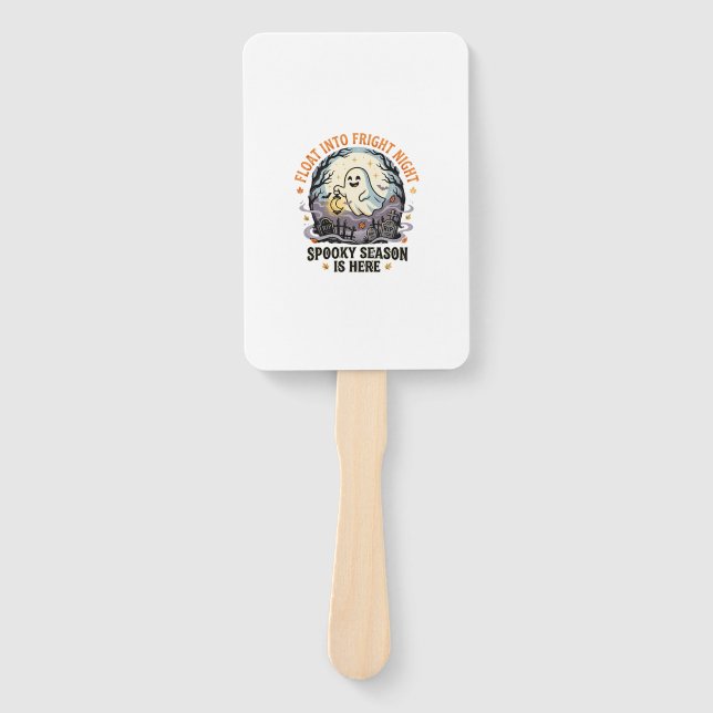 Halloween Ghost Moon Parade Hand Fan (Front)