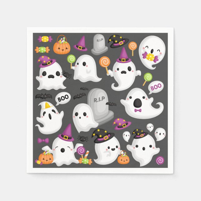 Halloween Ghost Napkin (Front)