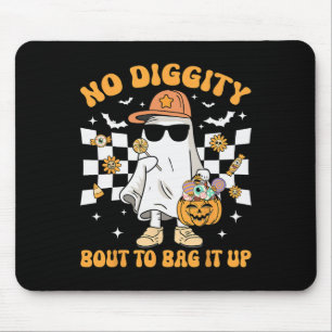 Halloween Ghost No Diggity Bout To Bag It Up Toddl Mouse Pad