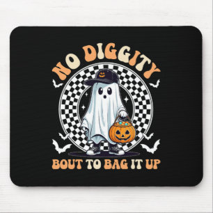 Halloween Ghost No Diggity Bout To G It Up Toddler Mouse Pad