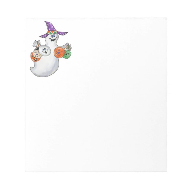 Halloween Ghost Notepad (Front)