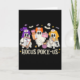 Halloween Ghost Nurse Hocus Ke Us Costume Scrub To Card