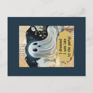 Halloween Ghost Party Invitation Postcard