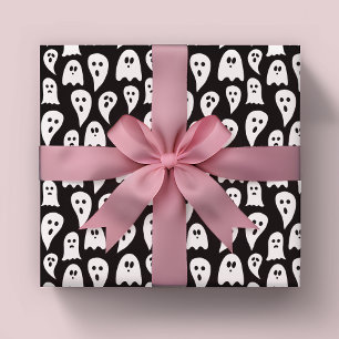 Halloween Ghost pattern Wrapping Paper Sheet