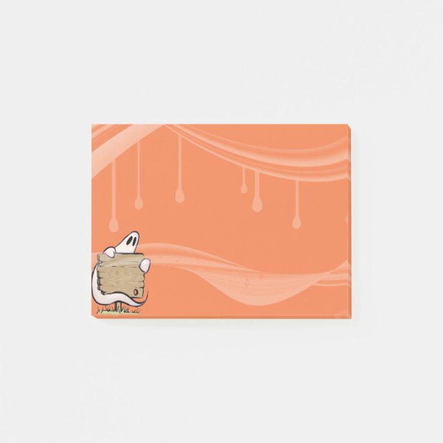 Halloween' ghost post-it notes (Front)