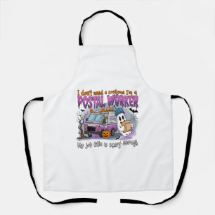 Halloween Ghost,Postal Worker Apron