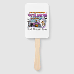 Halloween Ghost,Postal Worker Hand Fan