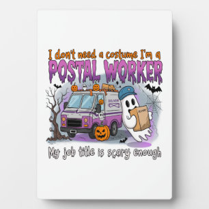 Halloween Ghost,Postal Worker Plaque