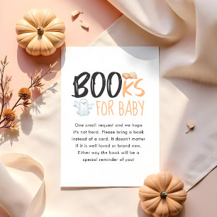 Halloween Ghost & Pumpkin 🎃 Books for Baby Enclosure Card