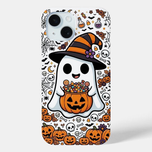 Halloween Ghost Pumpkin Candy Pattern Witch  Case-Mate iPhone Case (Back)