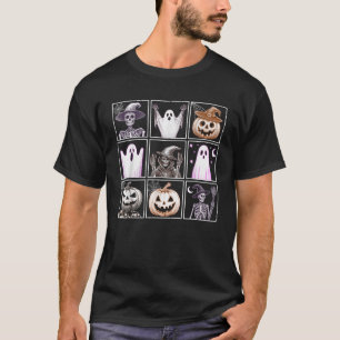 Halloween Ghost Pumpkin Skeleton Witch Pumpkin Sku T-Shirt