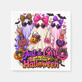 Halloween Ghost & Pumpkin Spooky Party Napkins