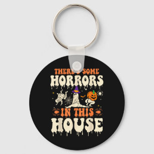 Halloween Ghost Pumpkin There's Some Horrors In Th Key Ring