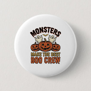 Halloween Ghost Pumpkin Vintage Engraving Funny Te 6 Cm Round Badge