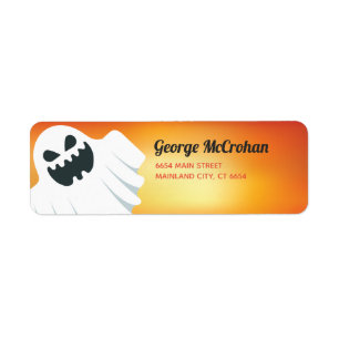 Halloween Ghost Return Address Label