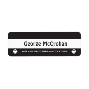 Halloween Ghost Return Address Label