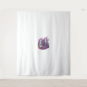 Halloween Ghost Rock Band Tapestry